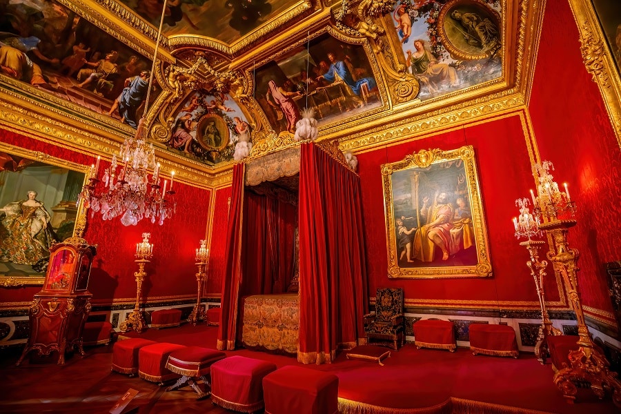 Interiors, architectural details an decorations of the Chateau de Versailles