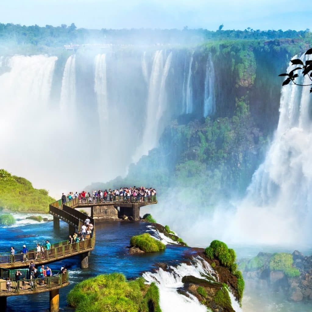 Iguazu Falls, on the border of Argentina and Brazil